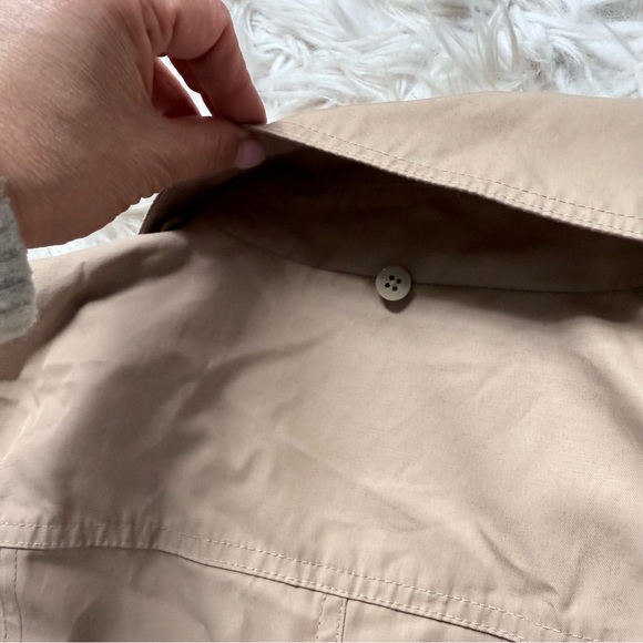 Michael Kors Belted Rain Trench Coat Jacket Hood Camel Tan eclectic Grandpa Sz S - Picture 10 of 13